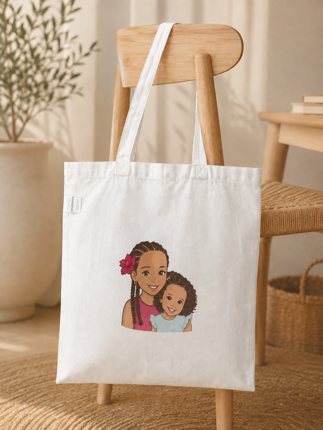 Tote bag personalizada de algodón · 42 × 38 cm 🤍