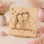 Imagen personalizada en madera · 20 × 20 cm 🤍