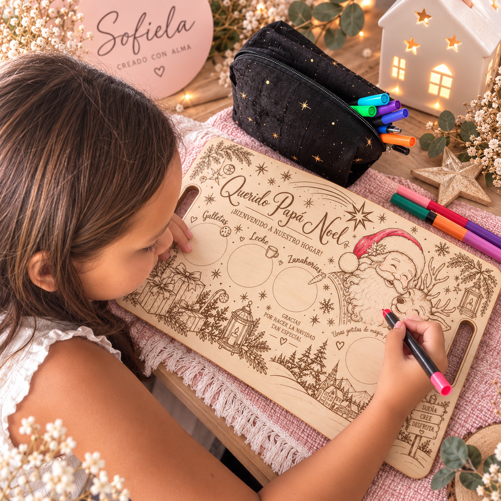 Bandeja reversible Navidad · Papá Noel & Reyes Magos 🎄✨