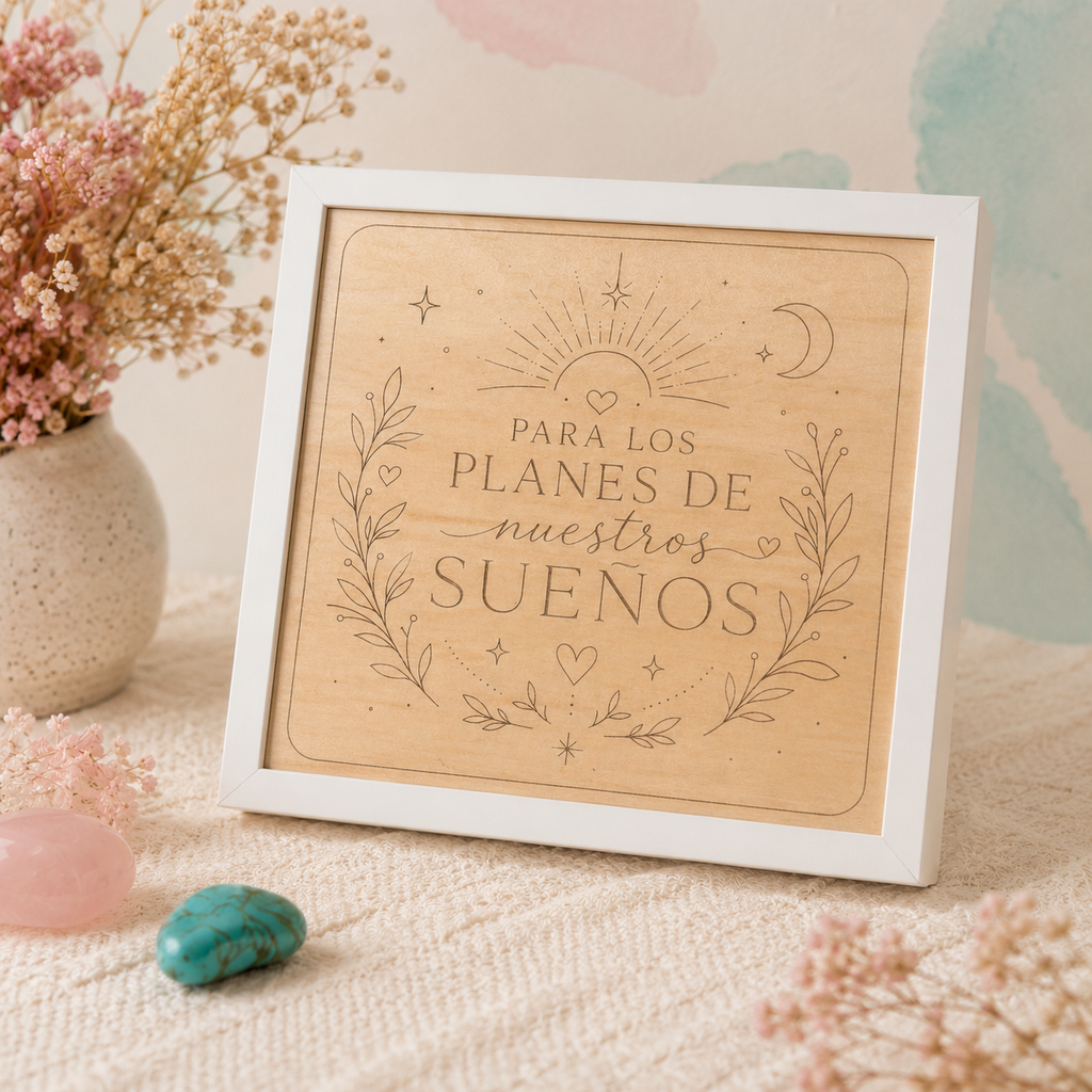 Hucha decorativa «Para los planes de nuestros sueños» ✨