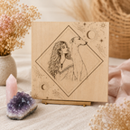 Imagen personalizada en madera · 20 × 20 cm 🤍